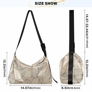 Floral Print Satin Shoulder <b>Bag</b> Slouchy Hobo Purse Adjustable Strap Women Casual Daily <b>Bag</b> - Product Image 3
