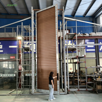 Puerta Pivotante de Aluminio de 85 mm con Rotación Silenciosa, Marco de Alta Resistencia para Decoración Exterior de Alta Gama para el Hogar