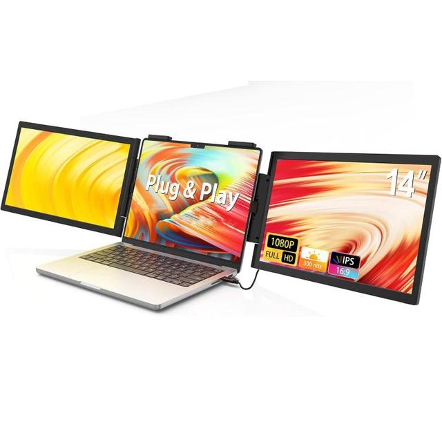 Factory Price 14-inch 1080P Dual-screen Portable Monitor for Laptop Expansion