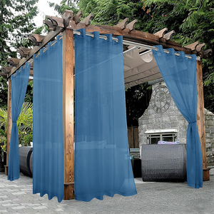 XinLan impermeable transparente paneles barra bolsillo secado rápido Mosquito semi transparente cortinas para pérgola Gazebo Patio - Product Image 2
