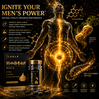 Capsules d'extrait de racine de maca naturelle de haute pureté, complément alimentaire à base de plantes de qualité alimentaire pour hommes adultes
