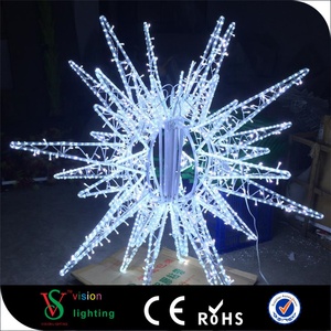 Decorazione 3D Grande per Esterni, Centri Commerciali, Ramadan e Natale, Motivo a Stella con Luci LED - Product Image 3