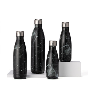 Stainless Steel Tumbler 500Ml Double Wall Insulated Travel Bottle With Tropical Leaf Design - Product Image 3