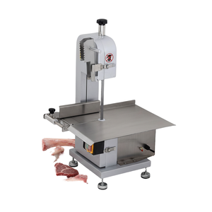 Scie à ruban à viande en acier inoxydable, épaisseur réglable, semi-automatique, pour la transformation de la viande fraîche, cuisine de restaurant - Product Image 1