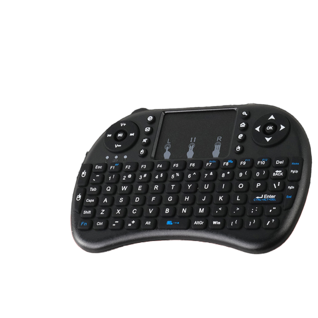 Multi Colors Backlit I8 Mini Wireless Keyboard 2.4ghz Muti-language Air Mouse Remote with Touchpad for Laptop TV Android TV Box