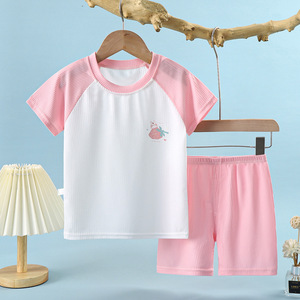 T-shirt Casual a maniche corte e Set di <span class=keywords><strong>abiti</strong></span> per ragazzi e ragazze dei personaggi dei cartoni animati per abbigliamento estivo per bambini - Product Image 2