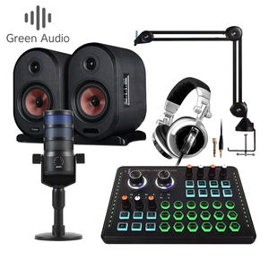 GAX-S05 Kit Professionnel d'<span class=keywords><strong>Enregistrement</strong></span> Studio Moniteurs Haut-Parleurs Microphone Casque Carte Son pour Diffusion Maison et Club - Product Image 1