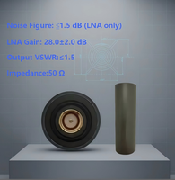 Antenne de topographie RTK GPS Beidou à quatre bras hélicoïdaux D527 GNSS 76x88mm Connectivité SMA Gain 3 dBi VSWR 2:1