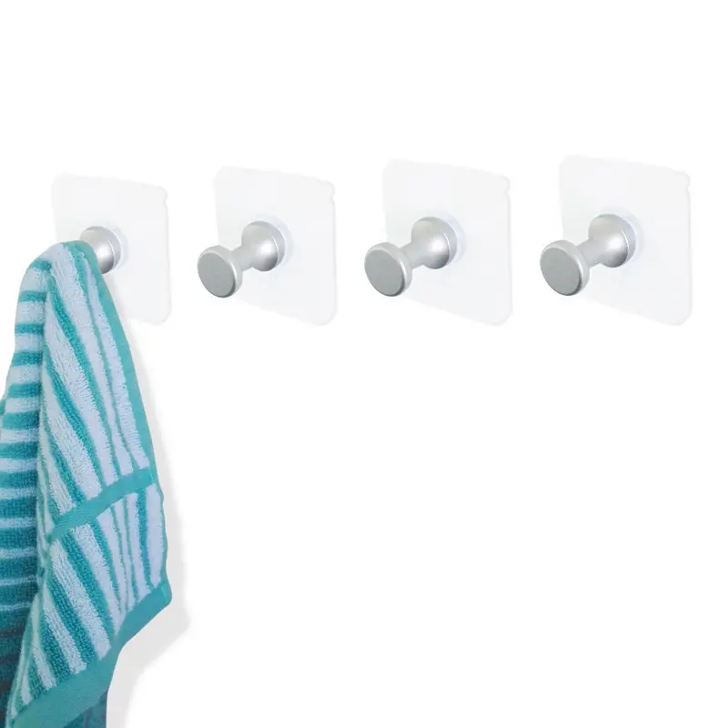 Direct deal sticky hanging seamless adhesive Space Aluminum Hook Novel and Unique Metal Coat Hook