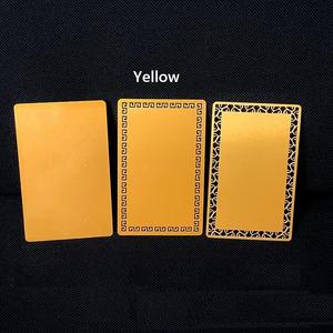 Biglietto da visita in metallo fai da te che fa il trasferimento di calore carta vuota bianca, argento, oro tessera di appartenenza in lega di alluminio - Product Image 4