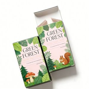 Boîte en carton auto-érectible personnalisée avec logo imprimé, en matériaux recyclés, pour vitamines, gommes, protéines naturelles et pilules. - Product Image 6