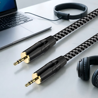 Cable de Audio Estéreo de 3.5mm Compatible con MP3, Teléfonos Móviles, Computadoras, Altavoces