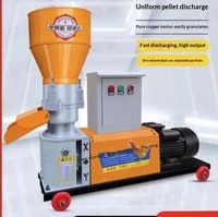 Nouvel équipement de granulation personnalisé avec convoyeur pour la production de granulés, petite ligne de granulés pour poulets, canards, bovins, moutons, lapins, 220V 500kg