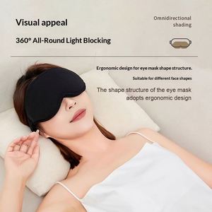 Masque de sommeil personnalisé en gros avec logo, masque oculaire 3D en mousse à mémoire de forme à pression zéro, masque de sommeil pour cadeau promotionnel d'entreprise - Product Image 6