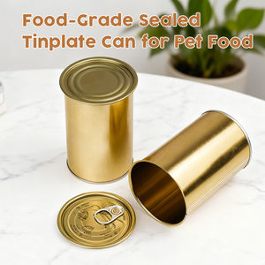 मांस के डिब्बे के लिए कस्टम फूड ग्रेड सील राउंड टिनप्लेट डिब्बे समुद्री भोजन डिब्बाबंद पालतू जानवरों के लिए आसान खुले पालतू धातु के डिब्बे चाय - Product Image 4