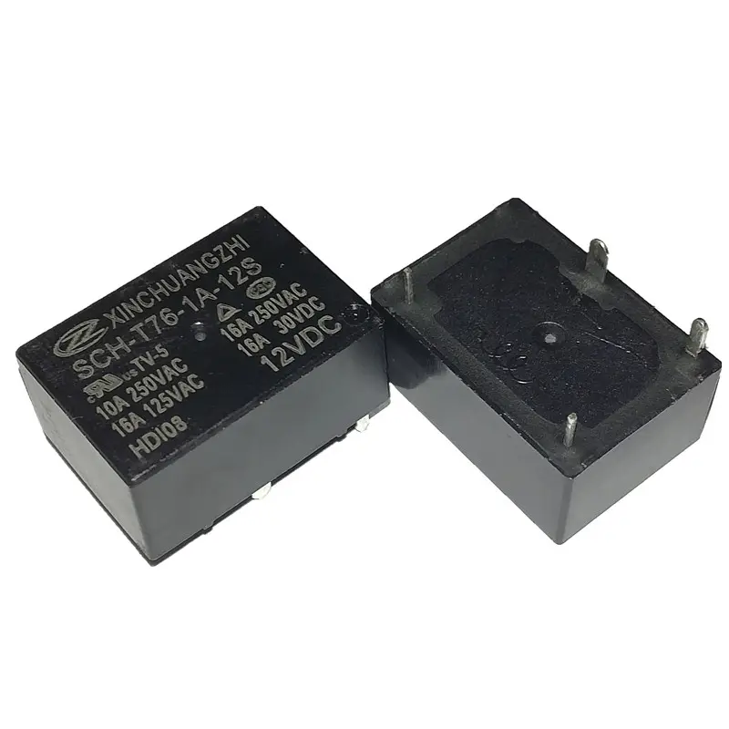 HF7520 T76 릴레이 5V 12V 10A 16A PCB 전원 릴레이 BPD-SS-112DM