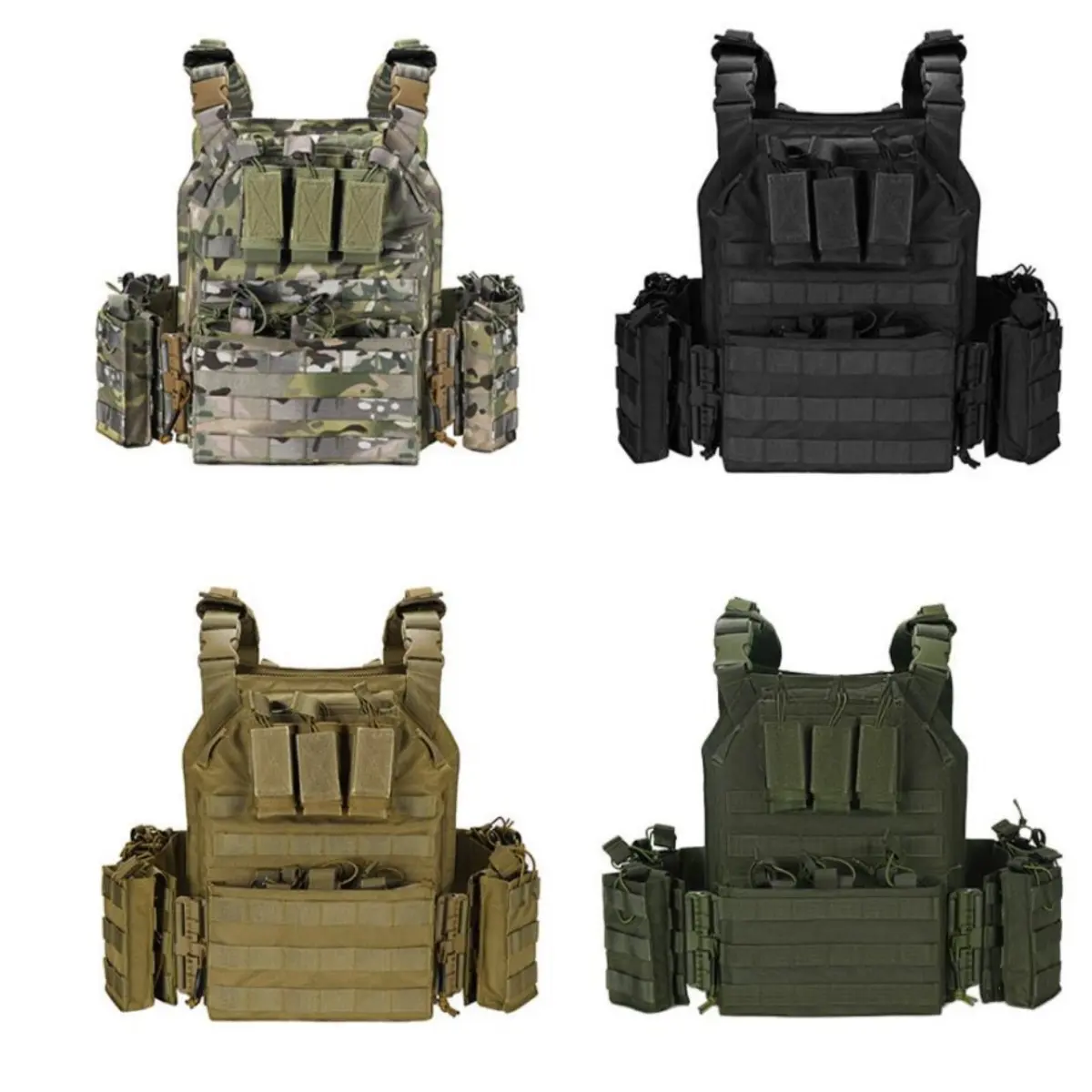 Waterproof Mul Camouflage Weighted Protect Body Equipment Tactical Vest Plate Carrier