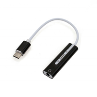Ponsel Tipe c ke Audio 3.5mm mikrofon Mike stereoskopik USB kartu suara Hifi suara ajaib 7.1ch