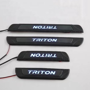 WZXD New Arrival <b>Door</b> Sill Guards Interior <b>Door</b> Sill <b>Plate</b> With LED 2024 for Triton L200 - Product Image 6