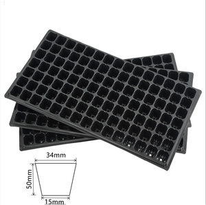Plateaux de pépinière en poly personnalisés directs d'<span class=keywords><strong>usine</strong></span> carrés 32 50 72 104 105 128 200 tailles couvercles de plateaux de culture de germination de jardin - Product Image 2