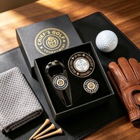 Outil de réparation de divots de golf en métal, pliable, design fourche à palettes, avec poignée en aluminium, finition cuivre, vente en gros économique