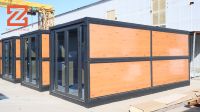 Haute qualité 20ft 40ft maison de conteneur pliante préfabriquée conception pliante de bureau Portable pour hôtels écoles hôpitaux