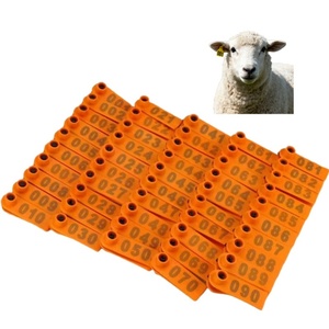Custom Yellow Green Orange Blue Color Animal Ear <b>Tag</b> for Lamb Goat Sheep Pig Farm <b>Track</b> - Product Image 1