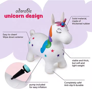 Jouet gonflable de saut pour enfants personnalisé avec licorne de dessin animé en PVC pour enfants - Product Image 3