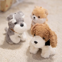 Boneka Anjing Mini Custom Super Lembut Isi Kapas PP Desain Bordir Lucu - Hadiah Promosi Mainan Boneka Custom