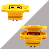 Connecteur femelle Amass XT60E-F, connecteur mâle XT60h XT60 avec manchon de protection en PVC et capuchon anti-poussière pour accessoires d'avions RC et drones