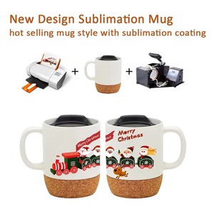 Vente <span class=keywords><strong>en</strong></span> <span class=keywords><strong>gros</strong></span> de tasses à sublimation <span class=keywords><strong>en</strong></span> céramique de 11 oz avec base <span class=keywords><strong>en</strong></span> liège et couvercle <span class=keywords><strong>en</strong></span> PP / Transfert thermique pour café et thé / Livraison rapide, faible MOQ - Product Image 2