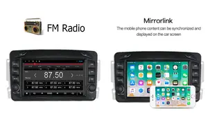 Car Radio 2 Din Android 7 Inch For Mercedes Benz W203 W209 W219 W168 Vito Auto Audio Gps Navigation Stereo Dvd Player Android