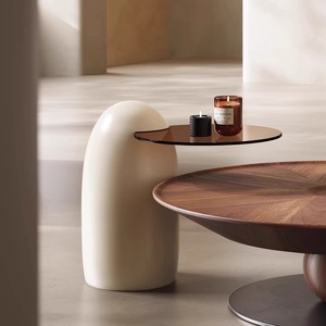 Table à thé ronde minimaliste pour petit appartement Console <span class=keywords><strong>design</strong></span> nouveau style pour salon - Product Image 5