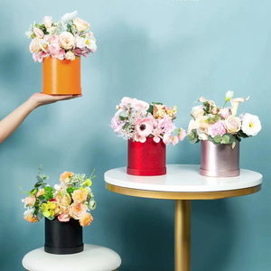 <span class=keywords><strong>กล่อง</strong></span>กระดาษทรงกลมสำหรับจัดดอกไม้ <span class=keywords><strong>กล่อง</strong></span>ใส่ดอกไม้ DIY อุปกรณ์จัดช่อดอกไม้สำหรับงานแต่งงาน วันเกิด วันวาเลนไทน์ - Product Image 5