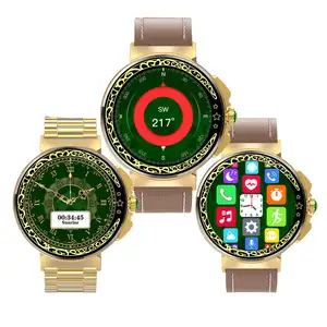 SKMEI 2024 Personalizado muçulmano desporto ao ar livre relógios qibla oração tempo reloj inteligente S246 resposta chamada relógio inteligente com pulseira de aço