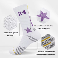 Chaussettes de sport tricotées d'hiver pour hommes de qualité supérieure - Confort extensible épais pour l'entraînement sportif d'élite, conception respirante