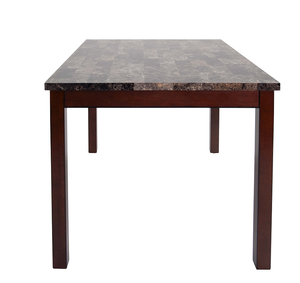 5 Piece Modern Wood Dining <b>Set</b> with Adjustable Comfortable Chairs <b>and</b> <b>Bench</b> for Hotel & Apartment Use - Product Image 5