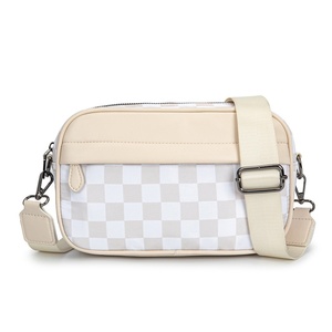 Borsa a Tracolla Antifurto Piccola Quadrata in Poliestere con Motivo a <span class=keywords><strong>Scacchiera</strong></span> Stile Europeo Americano, Bestseller Transfrontaliero - Product Image 6
