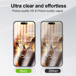 Pellicola Protettiva in Vetro Temperato Opaco per iPhone 17 Pro <span class=keywords><strong>Max</strong></span> Anti-Urto Anti-Graffio Copertura Completa Vetro ad Alto Contenuto <span class=keywords><strong>di</strong></span> Alluminio - Product Image 4