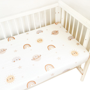 100% in cotone organico in maglia di culla con lenzuolo morbido elasticizzato Plaid Mini <span class=keywords><strong>lettino</strong></span> lenzuola <span class=keywords><strong>per</strong></span> bambino - Product Image 5