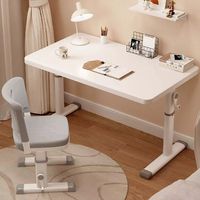 Bureau d'apprentissage réglable pour étudiants, table d'écriture à usage domestique, poste de travail informatique de bureau simple, ensemble de chaises pour étudiants