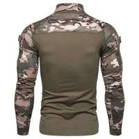 Chemise tactique à manches longues, style tactique, chemise tactique avec poches, haut pour sports de plein air, vêtements de camping et de randonnée