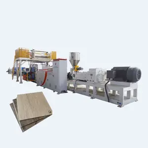Máquina extrusora de línea de producción de tablones de azulejos de vinilo rígido, paralelo SPC, con EIR, 135