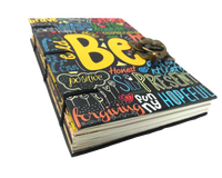 Journal de verrouillage en cuir fait main inspirant B6 beau journal pour l'écriture quotidienne spirale Style couverture rigide cahier de voyage utilisation de cadeau