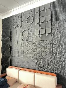 Panneau décoratif en peau de pierre PU ultra-léger au design moderne Carreau mural intérieur et extérieur Grande dalle en polyuréthane - Product Image 1