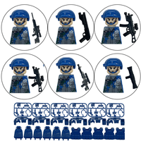 Blocs de construction miniatures compatibles populaires, modèles multi-personnages, jouets de construction en mini-figurines Navy Seals, matériau ABS