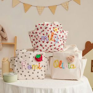 Custom Embroidered Name Cute Corduroy <b>Lunch</b> <b>Bag</b> <b>for</b> <b>Women</b> | Insulated Tote Leak-Proof Freshness Preservation Large - Product Image 3