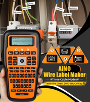 Etiquetadora Portátil E1000PRO, Etiquetas Impermeables para Cableado, Máquina Etiquetadora Industrial Termoencogible con Teclado