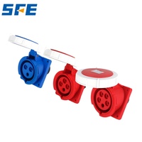 SFE SFN deuxième génération 16A 32A 63A 125A 6H 3/4/5 broches 220V-240V 380V-415V prise électrique inclinée industrielle