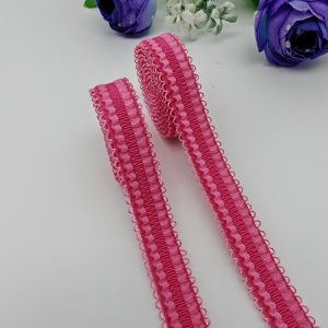 Cinta Elástica de Color Rosa con Borde de Flores, Cinturón Elástico Suave para la Cintura, Cinta Elástica para Decoración de Prendas, Accesorios de Costura - Product Image 1